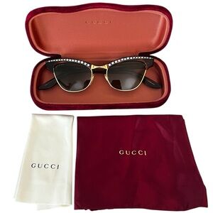 Gucci Clubmaster Cat Eye Sunglasses GG0153S